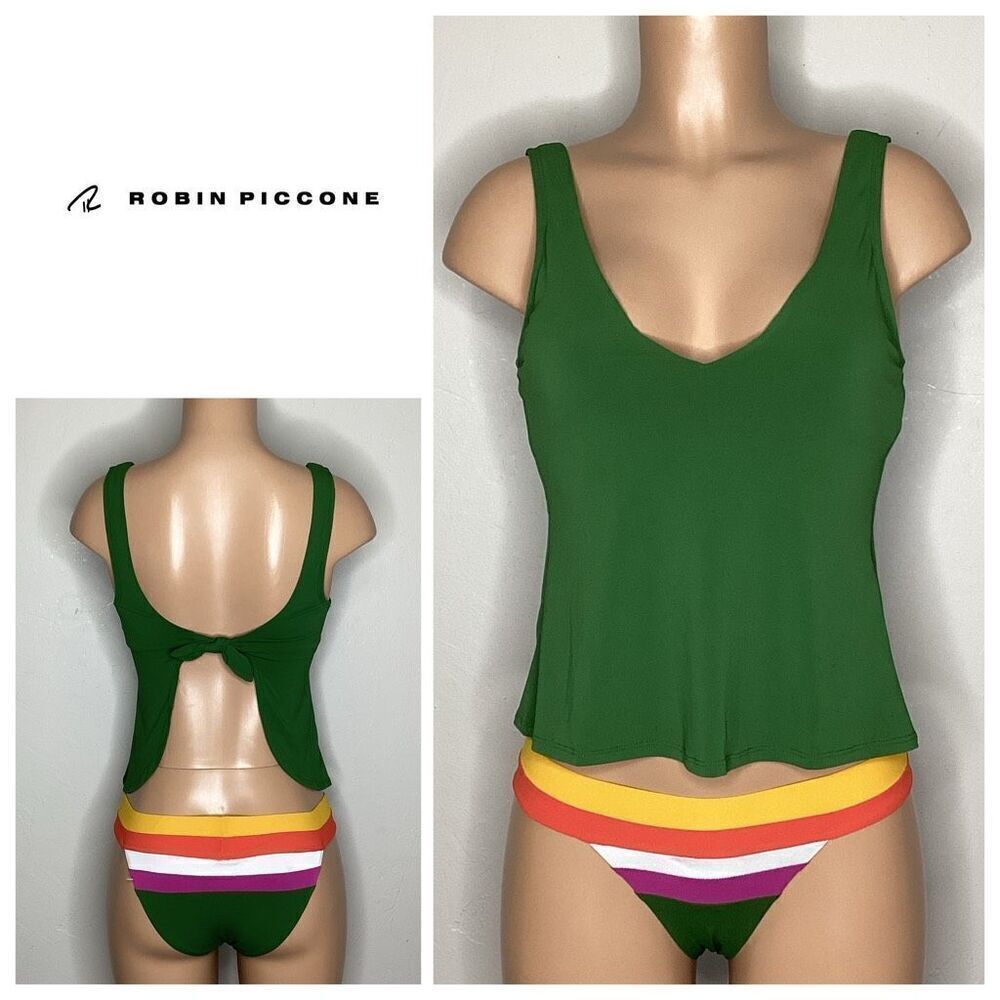 New. Robin Piccone green tankini set. XS/S. Retails $218